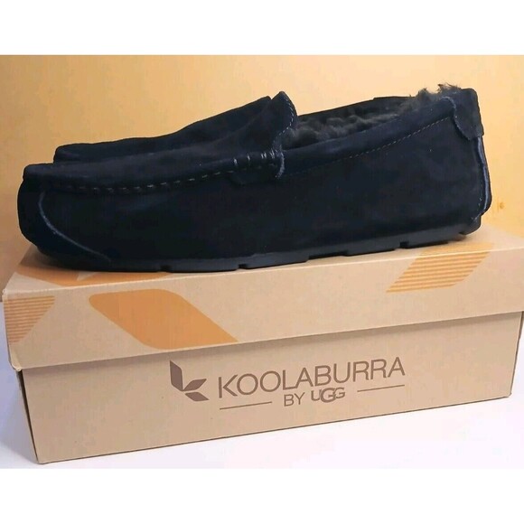 UGG Mens Sz 13 Tipton Loafers Indoor Outdoor Black Suede Comfort Slippers NIB main image 16